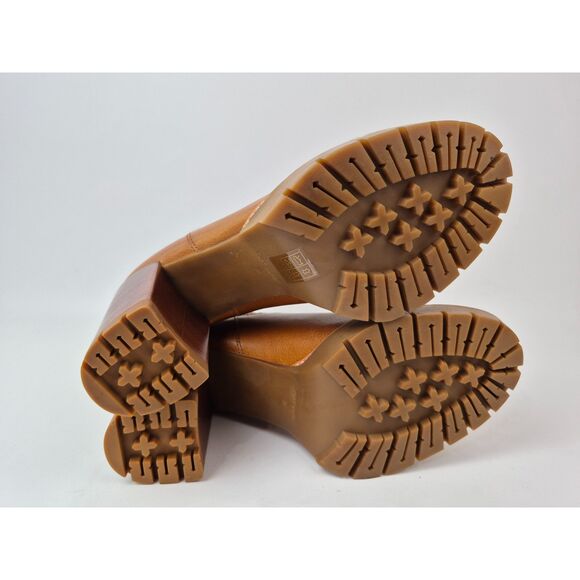 Tory Burch Women's Toasted Caramel Tan Leather Chelsea 70mm Lug Bootie Size 10 M - Picture 7 of 7